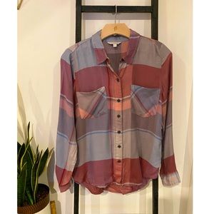 Lucky Brand Back Placket Plaid Flannel
